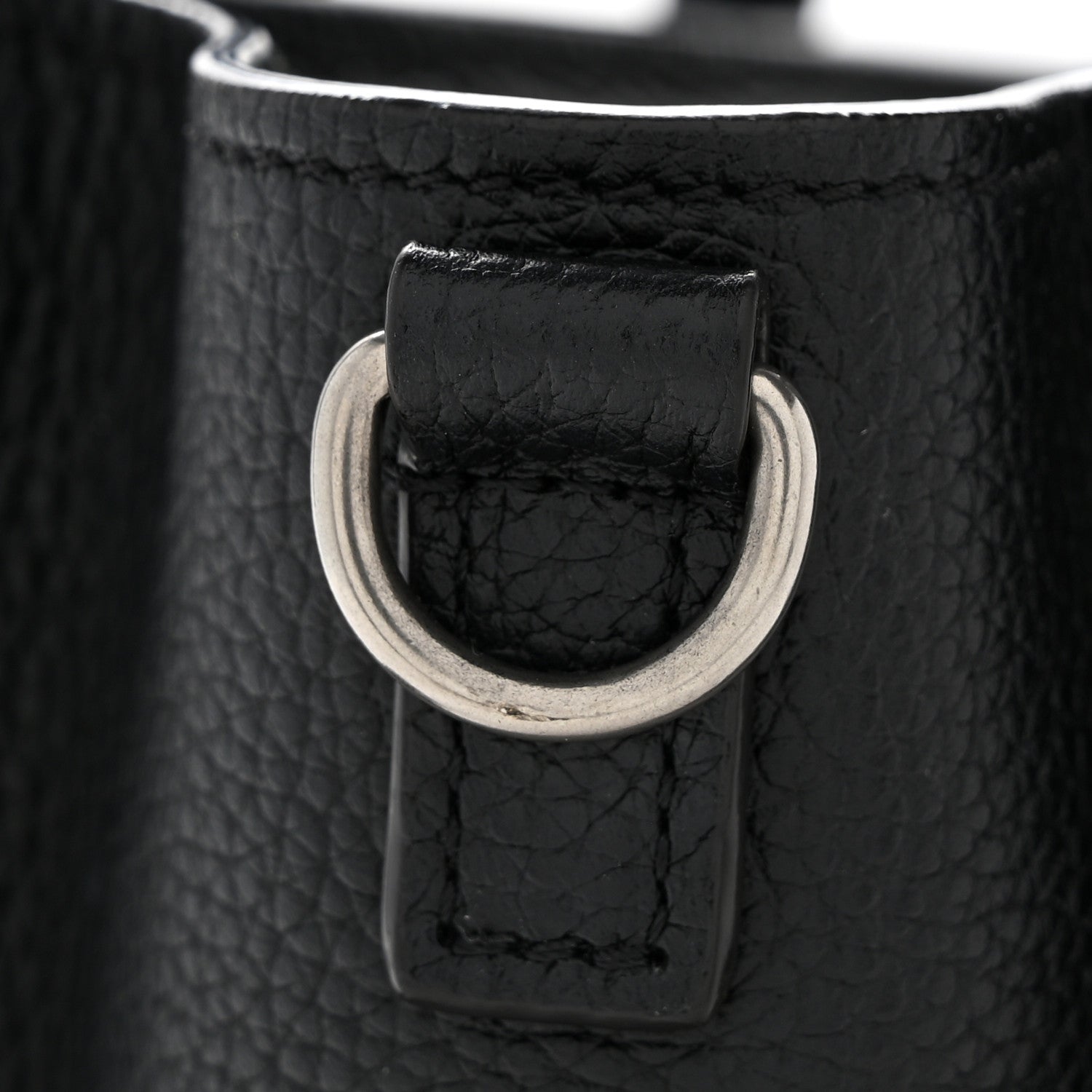Celine Drummed Calfskin Nano Luggage Black 13 of 14