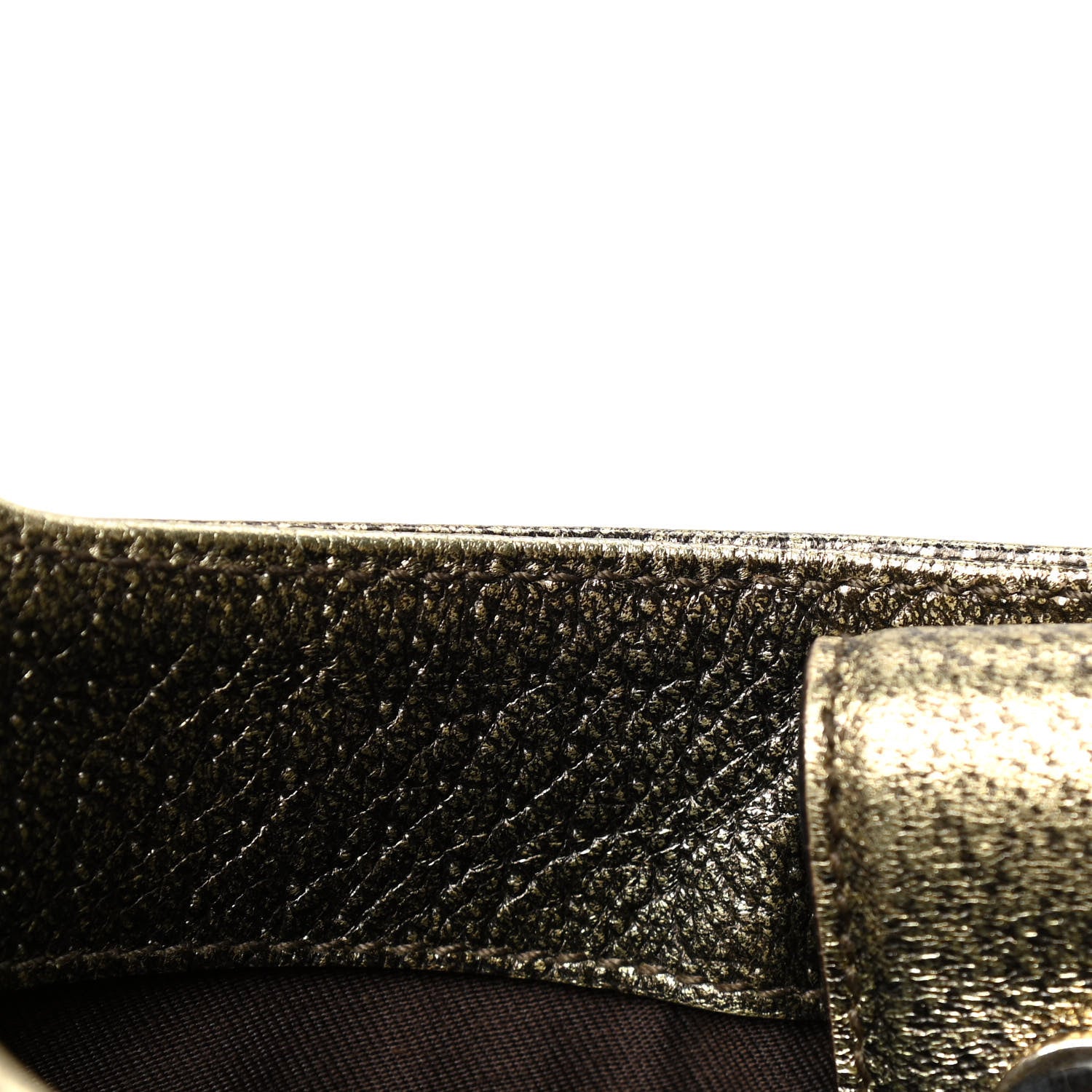 Gucci Monogram Bamboo Chain Tom Ford Shoulder Bag Metallic 5 of 5