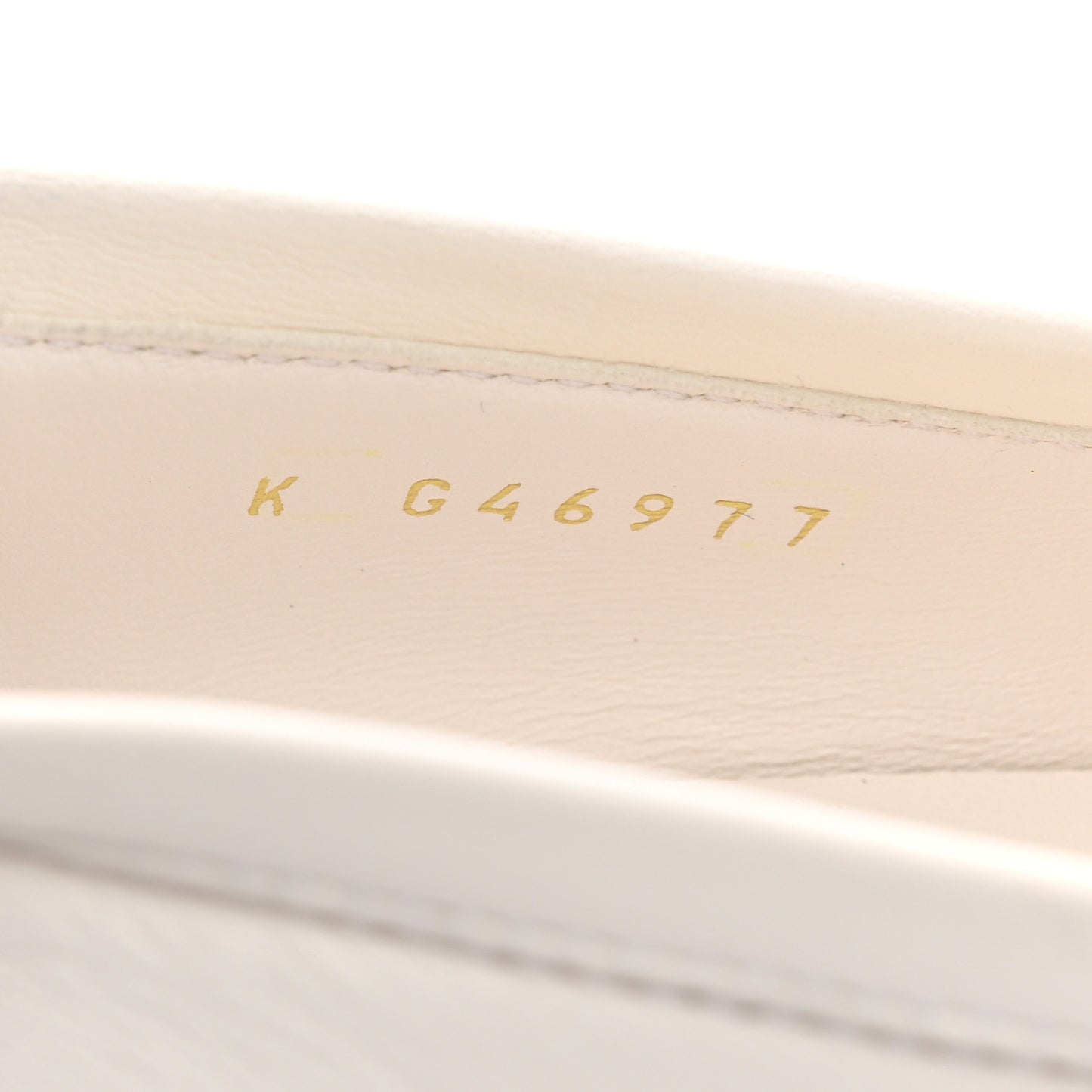 Lambskin CC Mocassin Loafers 38.5 White