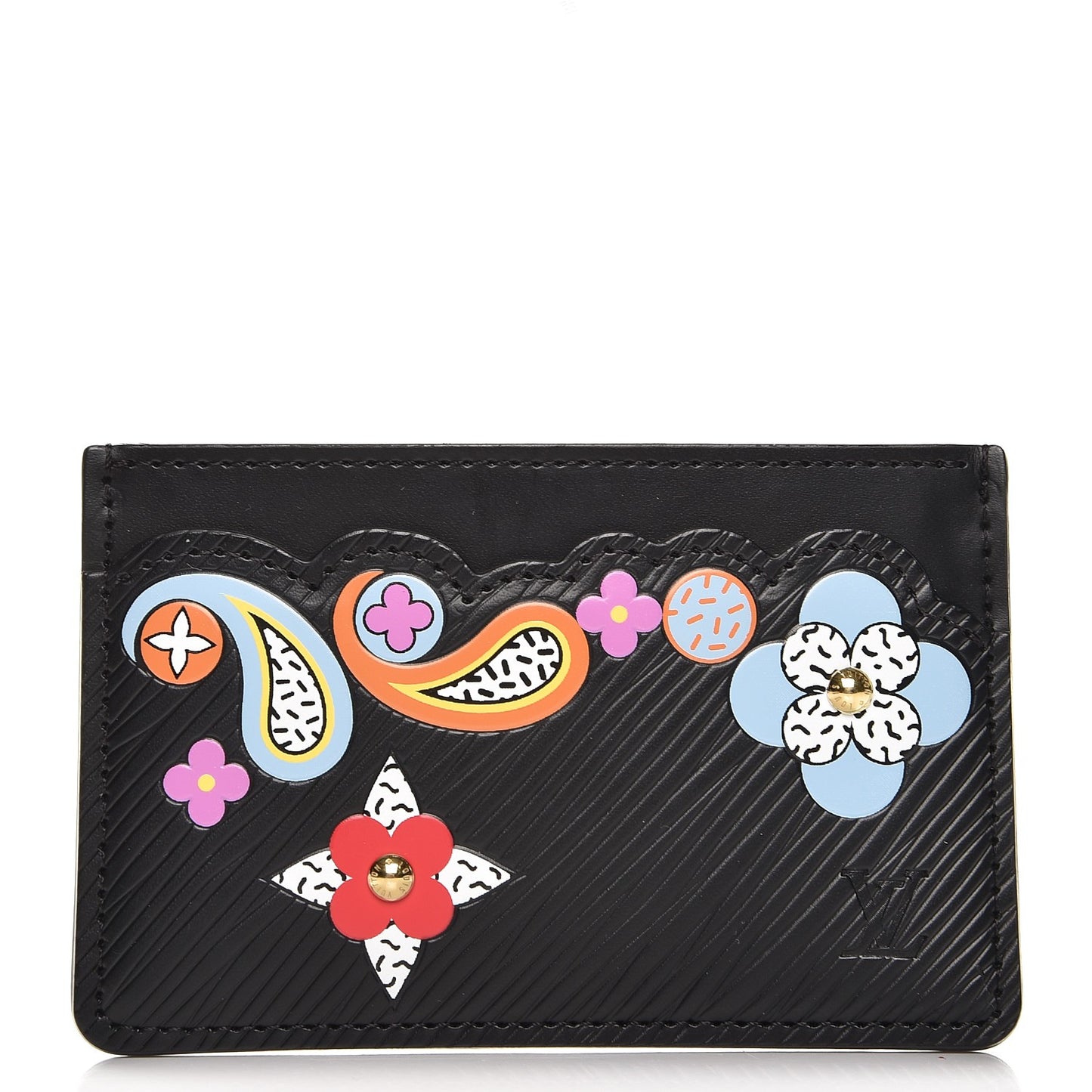 Epi Flower Remix Card Holder Black