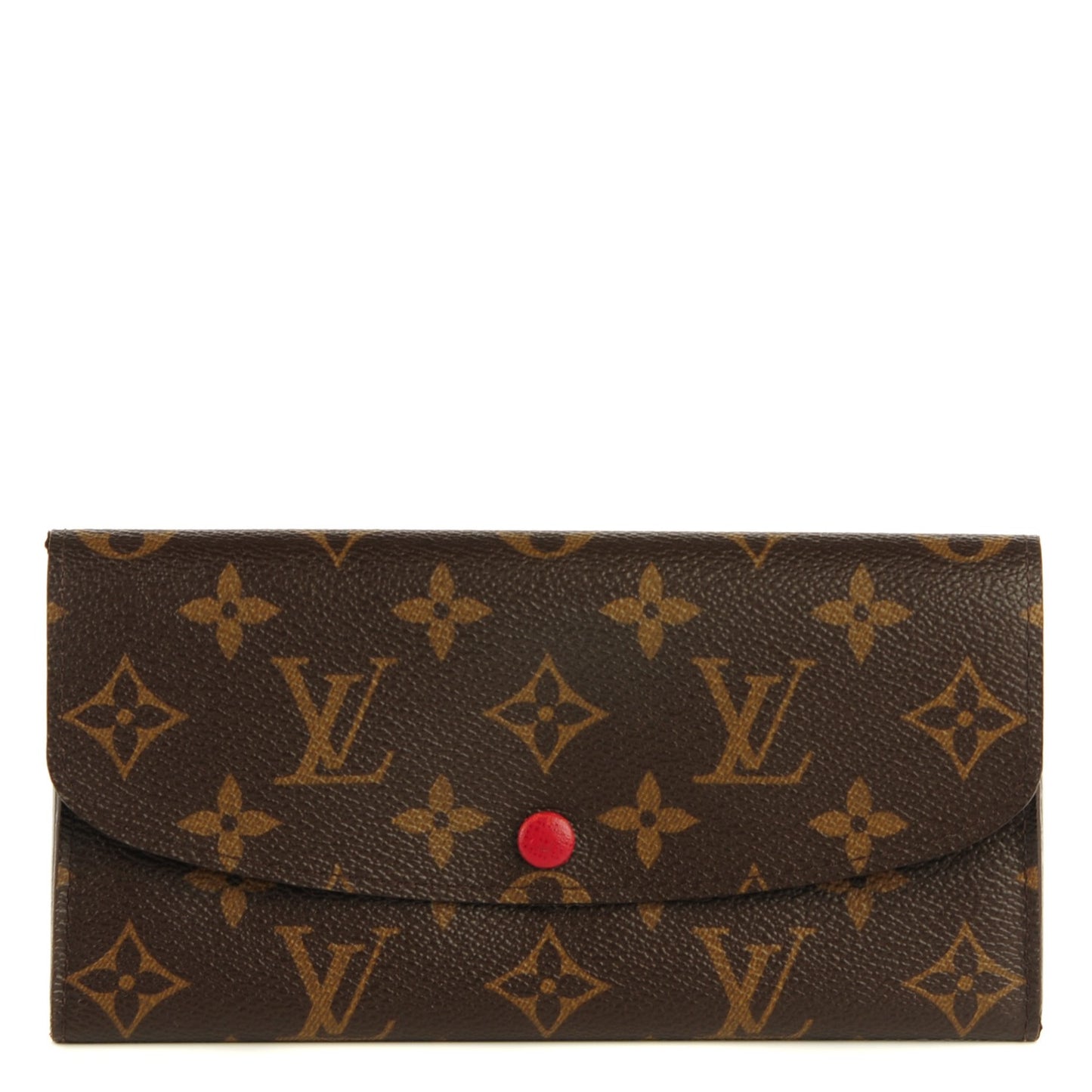 Monogram Emilie Wallet Red