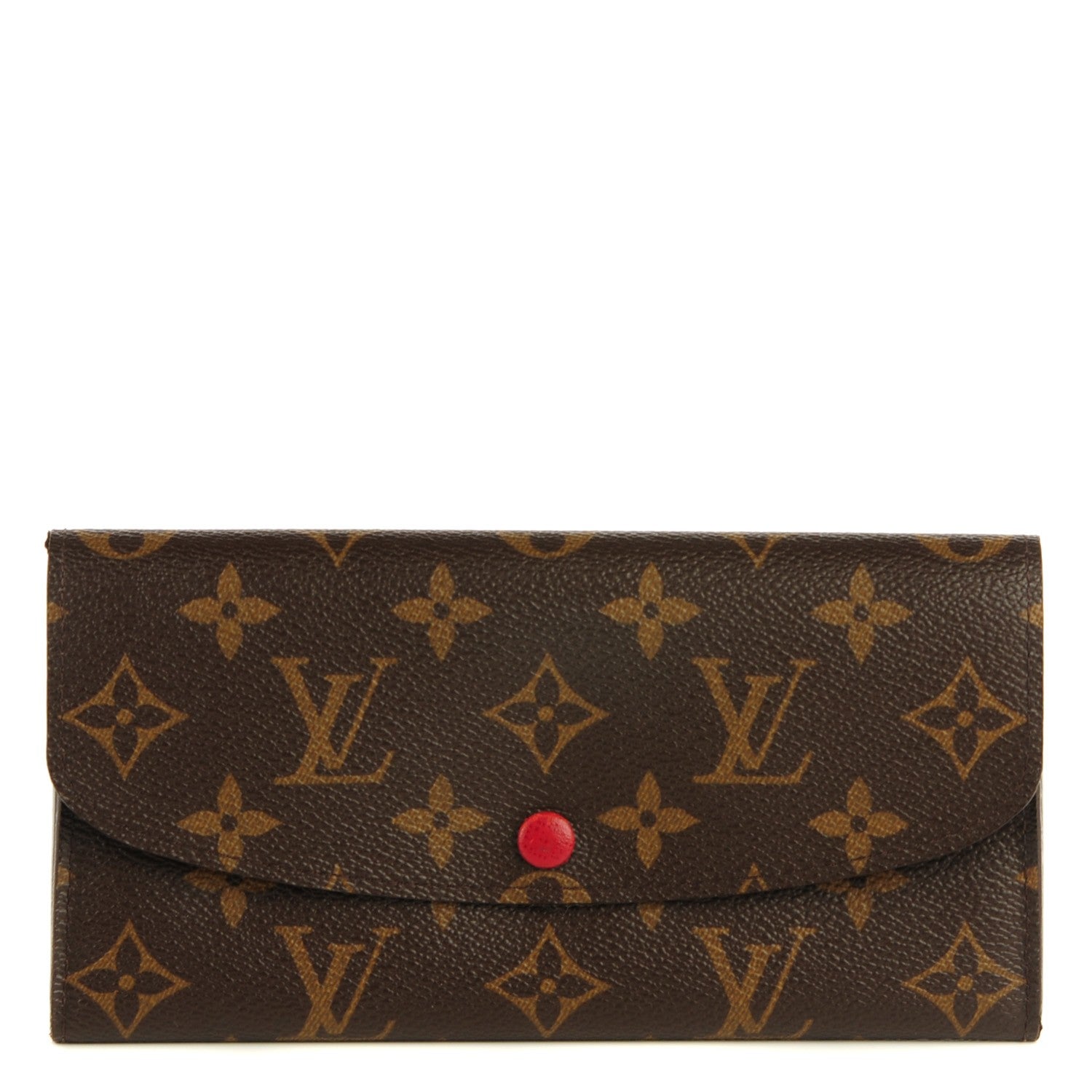 Louis Vuitton Monogram Emilie Wallet Red 1 of 8