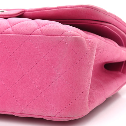Chanel Iridescent Caviar Quilted Jumbo Double Flap Pink 10 of 13