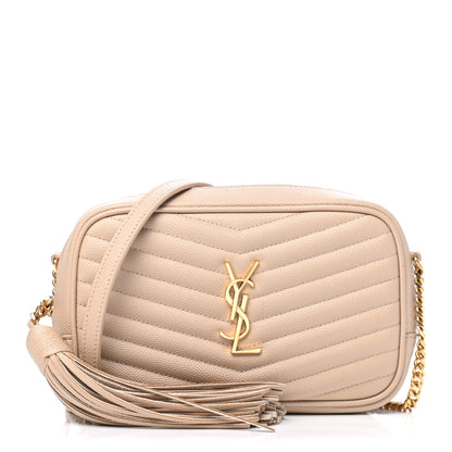 Saint Laurent Grain De Poudre Matelasse Monogram Mini Lou Camera Bag New Powder 1 of 5