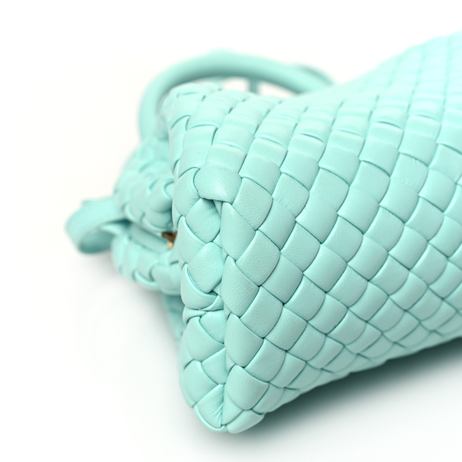 Bottega Veneta Nappa Intreccio Mini Padded Handle Bag Celadon 8 of 9