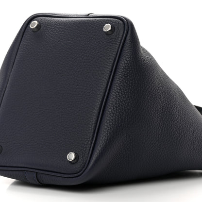 Hermes Taurillon Clemence Picotin Lock 18 PM Bleu Nuit 10 of 12