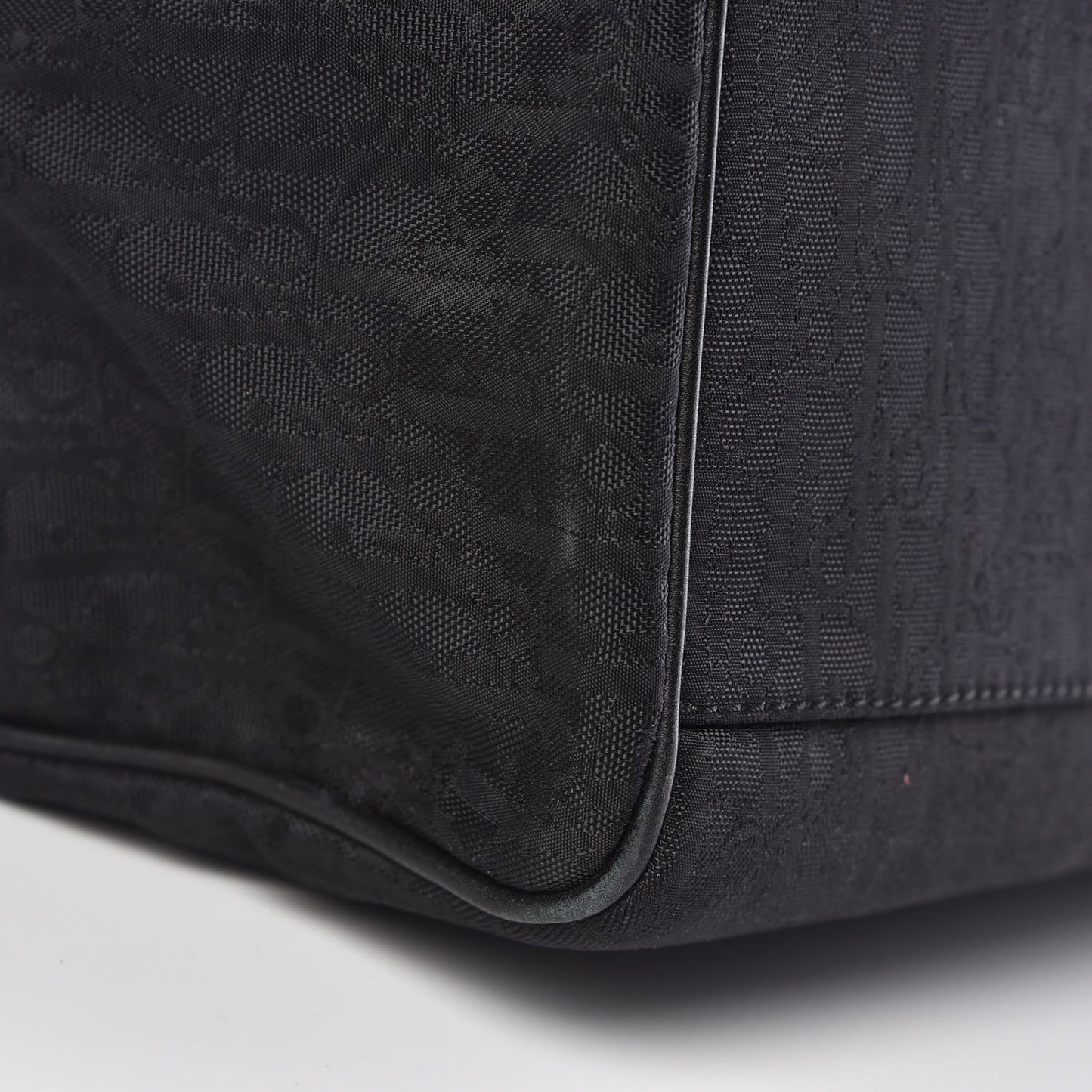 Nylon Monogram Lovely Shopping Tote Black