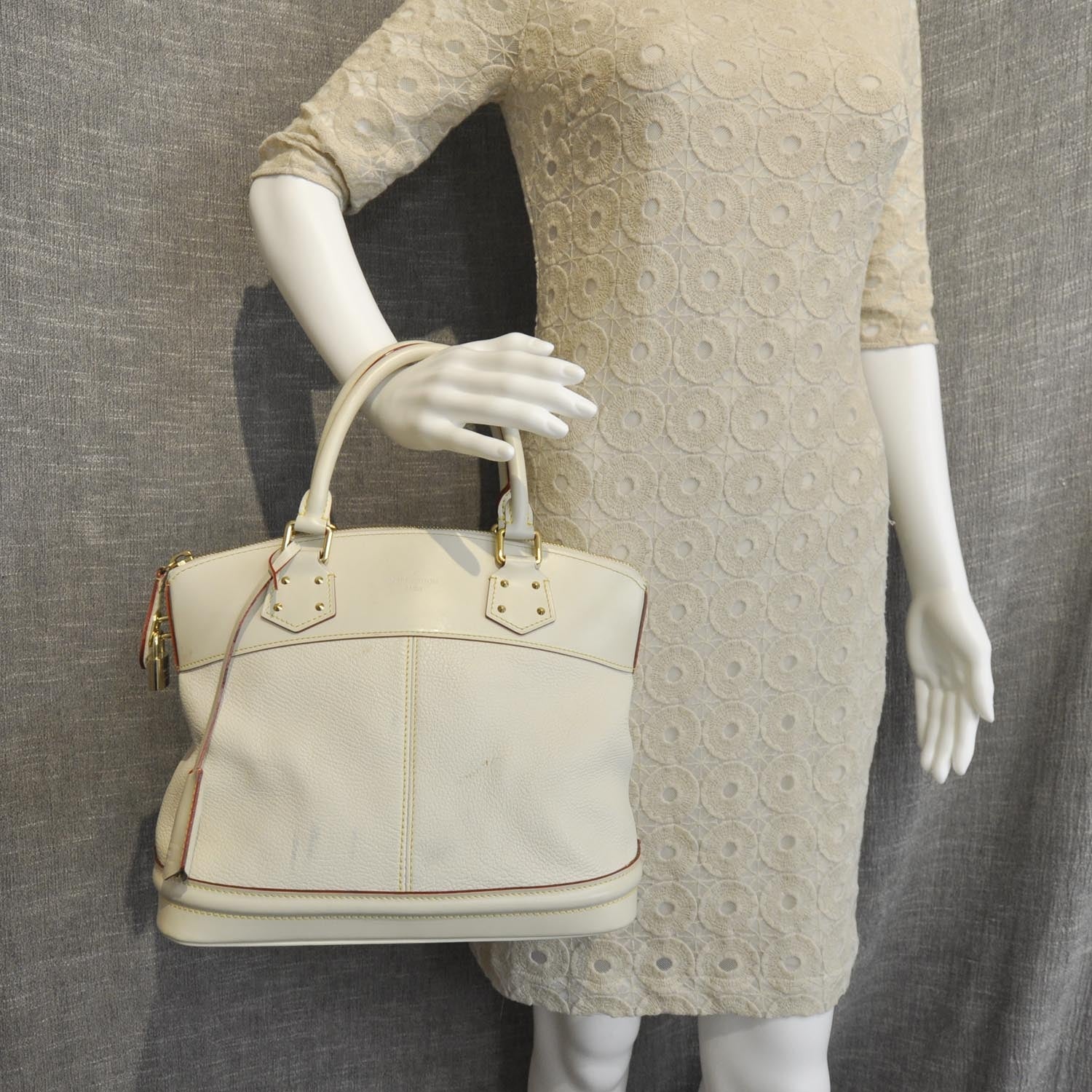 Louis Vuitton Suhali Lockit PM White 2 of 9