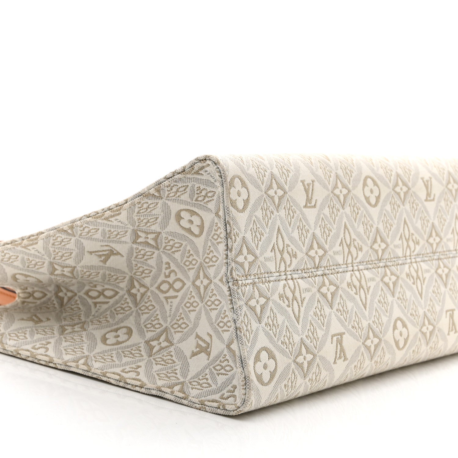 Louis Vuitton Jacquard Since 1854 Onthego MM Creme 8 of 9