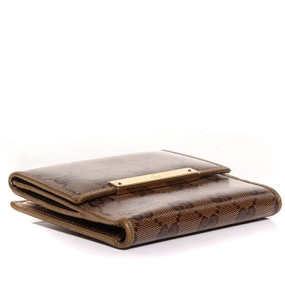 Gucci Crystal Monogram Metal Bar French Flap Wallet Metallic Gold 4 of 9