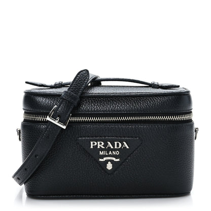 Prada Vitello Daino Mini Bag Black 1 of 8