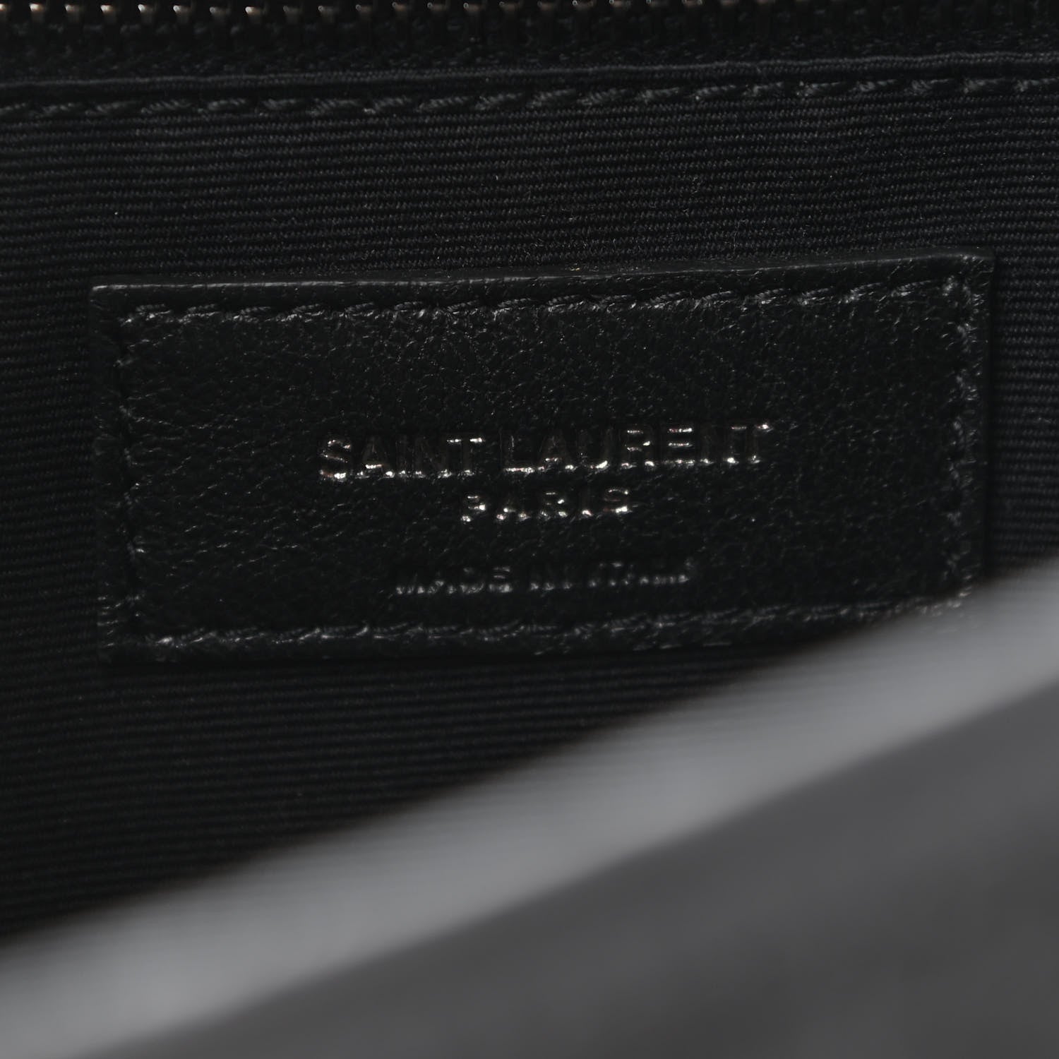 Saint Laurent Crinkled Calfskin Matelasse Monogram Medium Niki Chain Satchel Asphalt 5 of 10