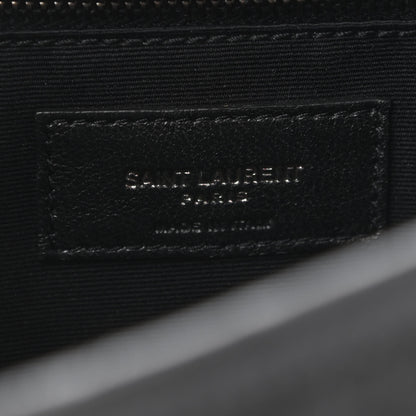 Saint Laurent Crinkled Calfskin Matelasse Monogram Medium Niki Chain Satchel Asphalt 5 of 10