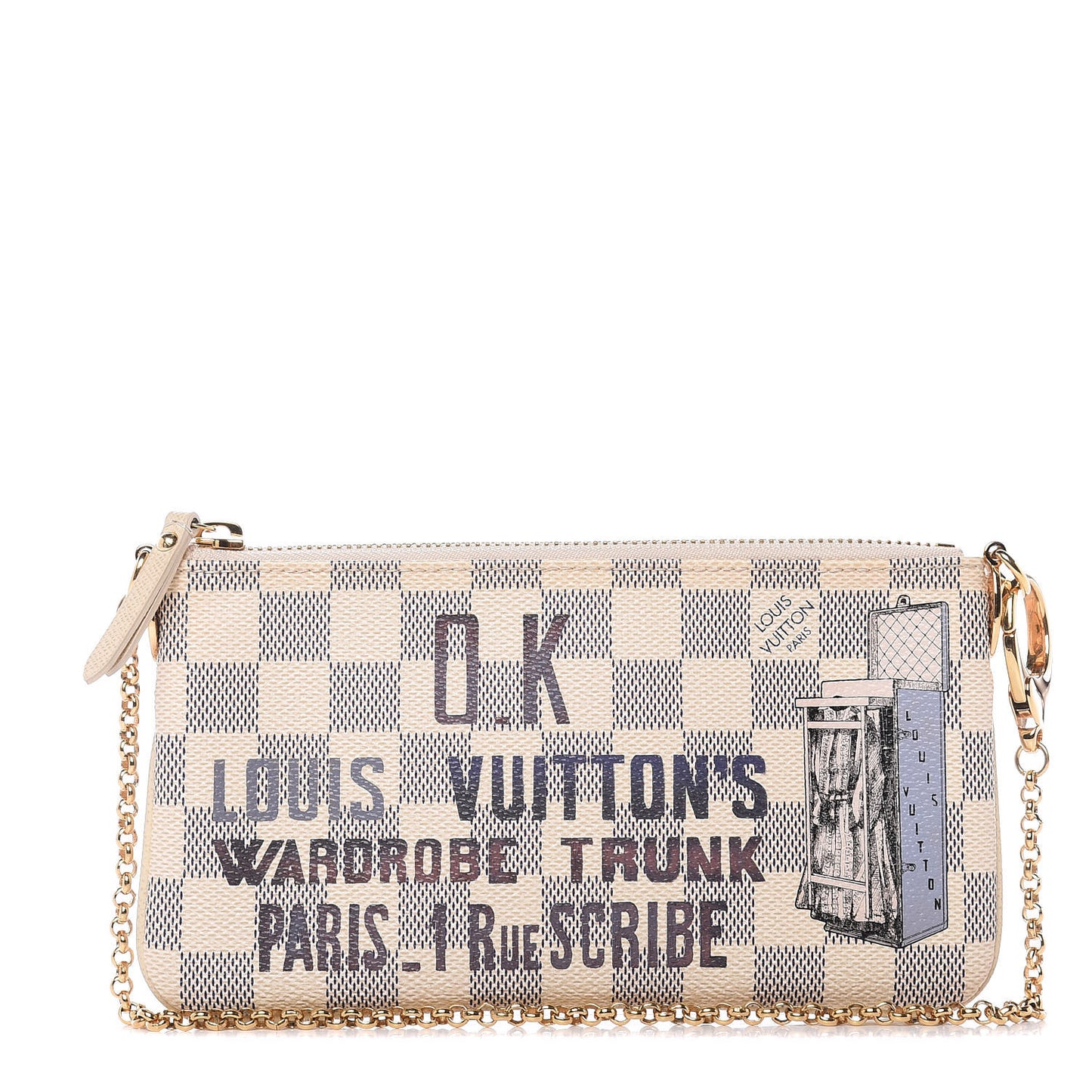 Damier Azur Trunk Pochette Milla MM