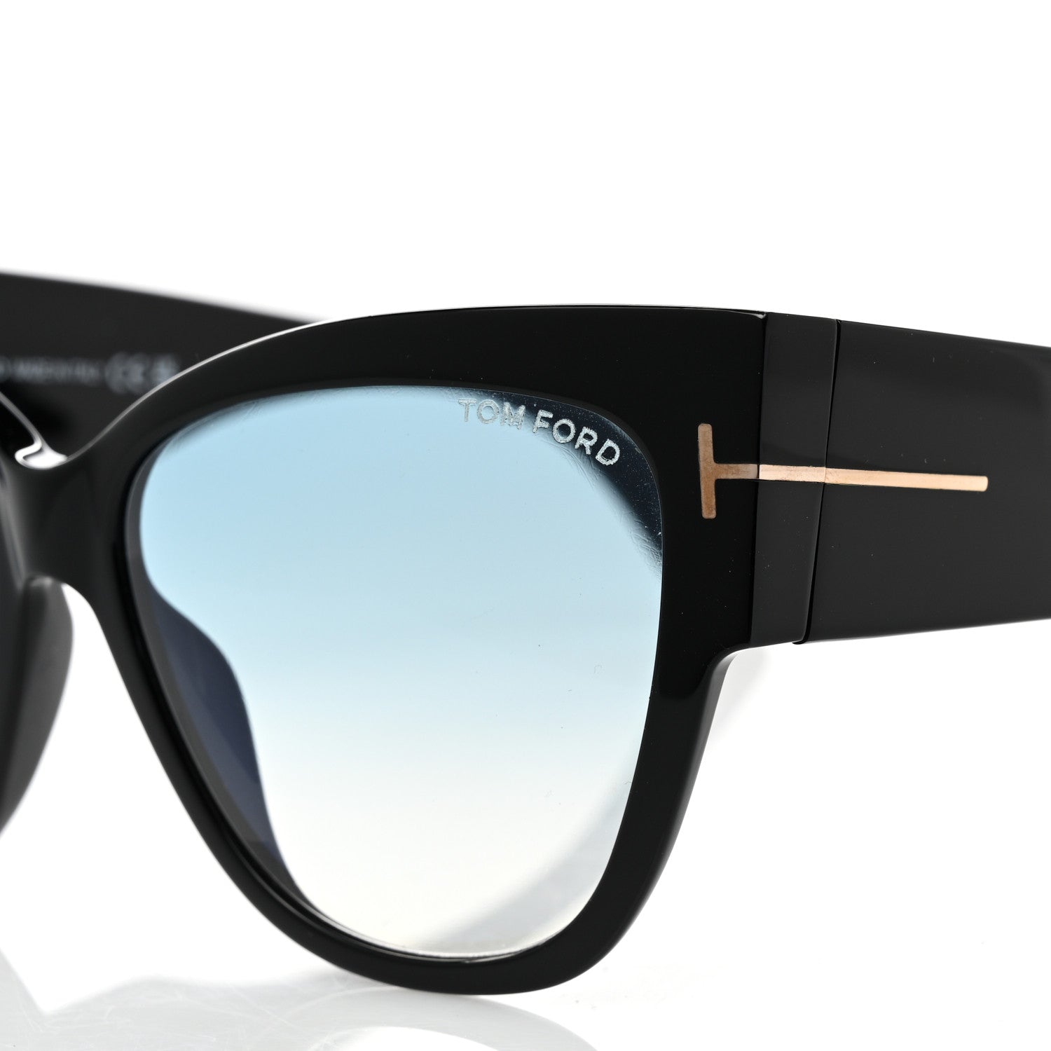 Tom Ford Acetate Anoushka Cat Eye Sunglasses TF371 Black 7 of 8