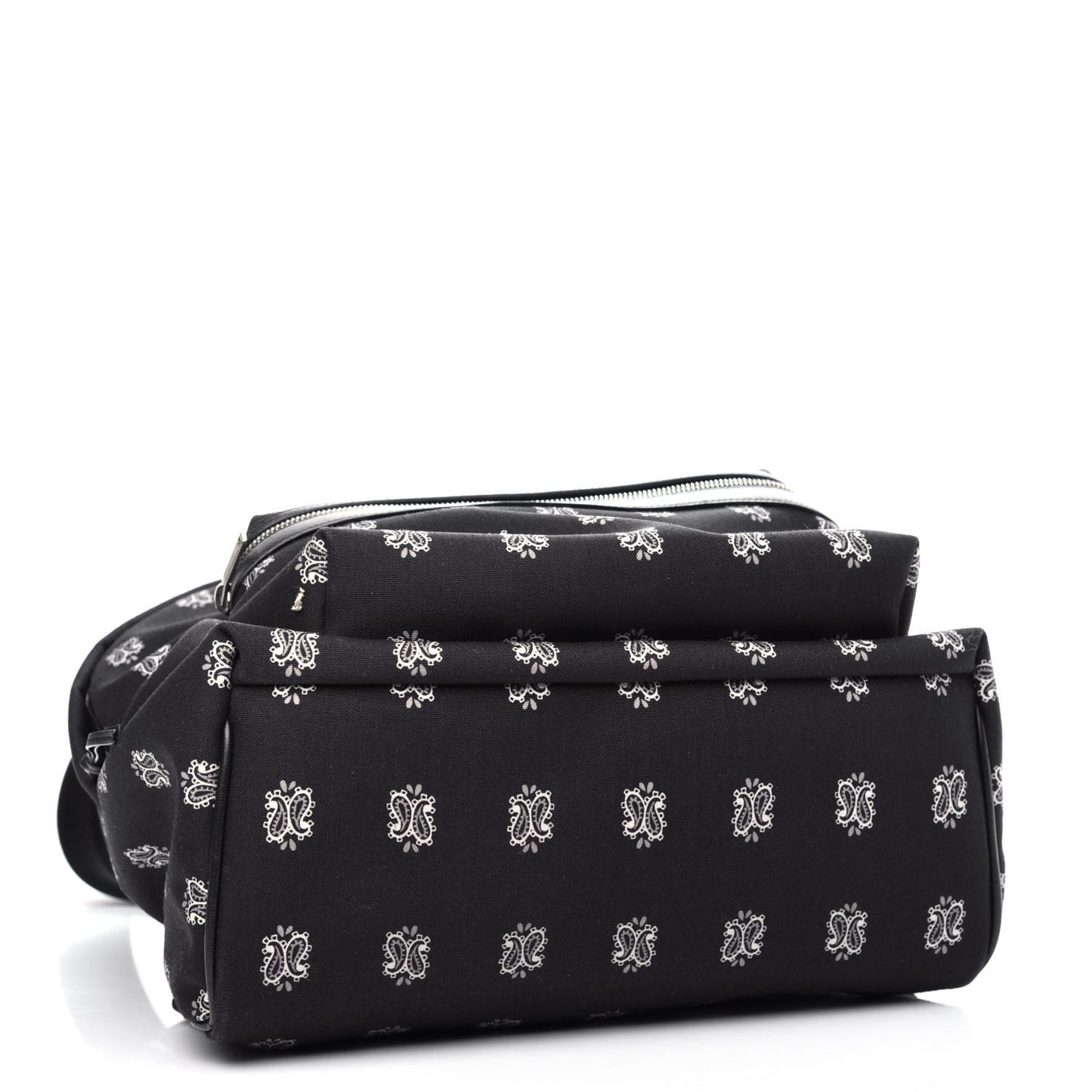 Canvas Bandana Print City Backpack Black