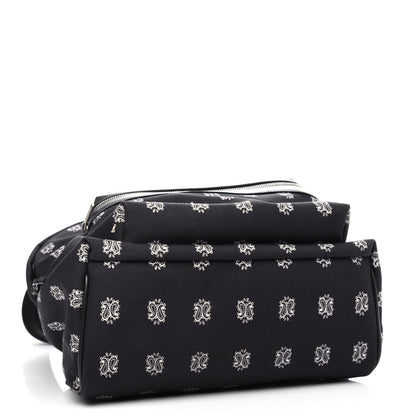 Saint Laurent Canvas Bandana Print City Backpack Black 4 of 12