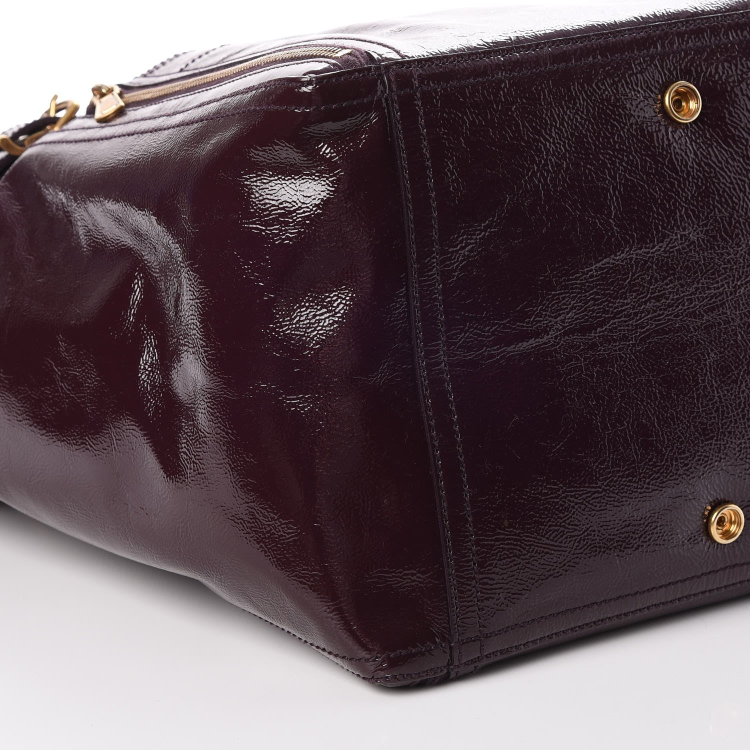 Saint Laurent Patent Calfskin Large Downtown Violet 9 of 10