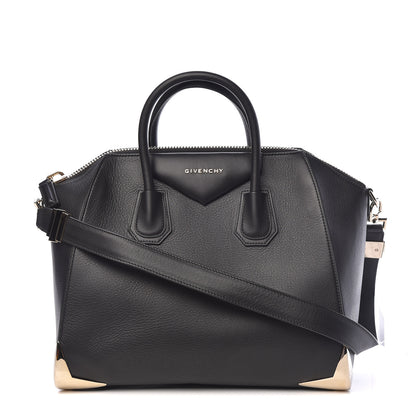 Givenchy Calfskin Metal Corners Medium Antigona Black 1 of 10