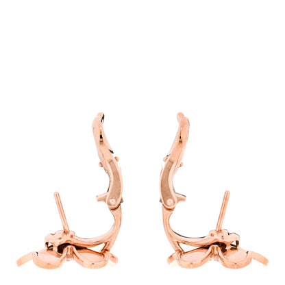 Van Cleef & Arpels 18K Rose Gold Diamond Small Frivole Earrings 3 of 5