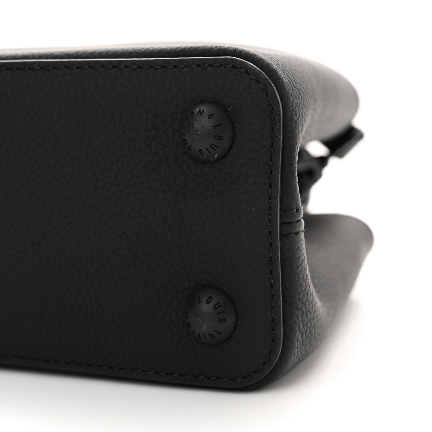 Louis Vuitton Taurillon Capucines East West MM Matte Black 9 of 9