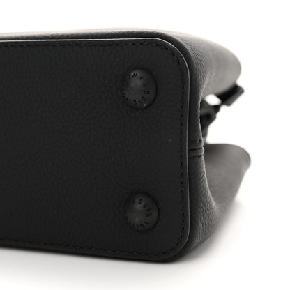 Louis Vuitton Taurillon Capucines East West MM Matte Black 9 of 9