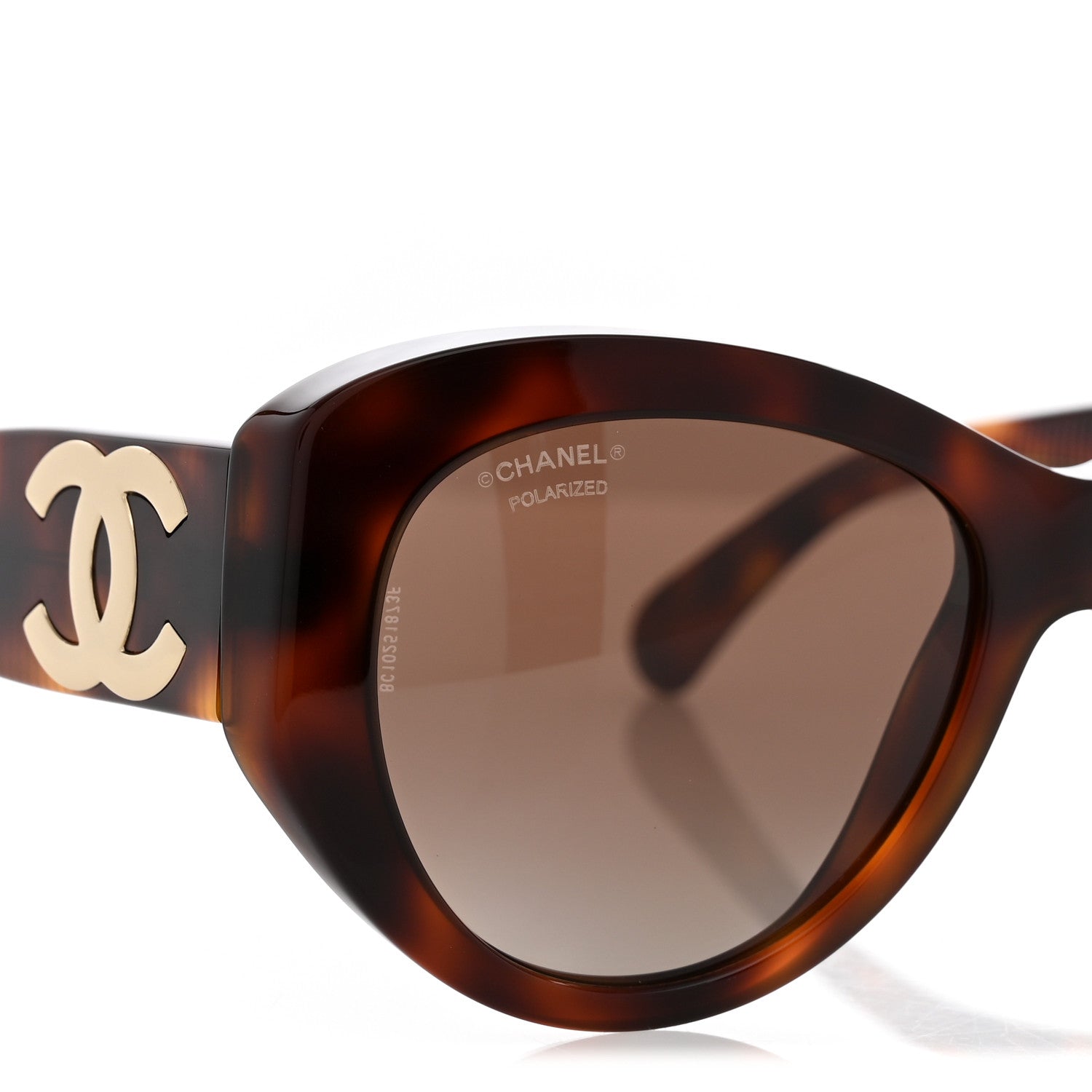 Chanel Acetate Polarized Butterfly Large CC Sunglasses 5492-A Tortoise 7 of 8