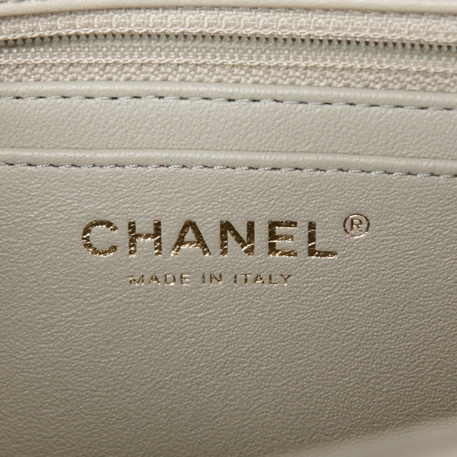 Chanel Lambskin Quilted Mini Rectangular Flap Grey 7 of 12