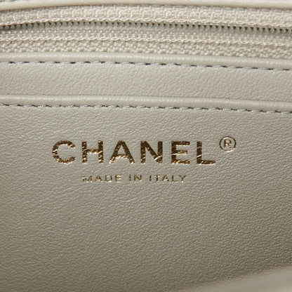 Chanel Lambskin Quilted Mini Rectangular Flap Grey 7 of 12