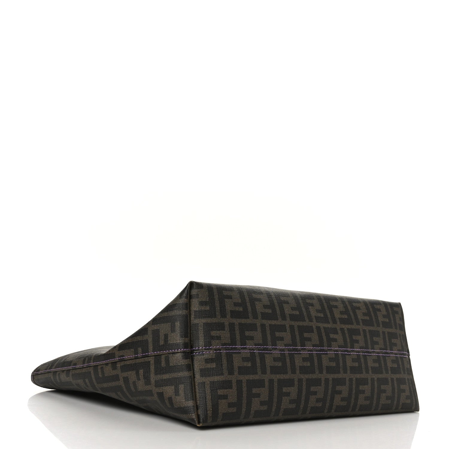Fendi Zucca Spalmati Medium Roll Tote Tobacco Viola 4 of 9