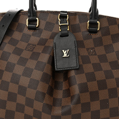 Louis Vuitton Damier Ebene Odeon Tote MM Black 7 of 12