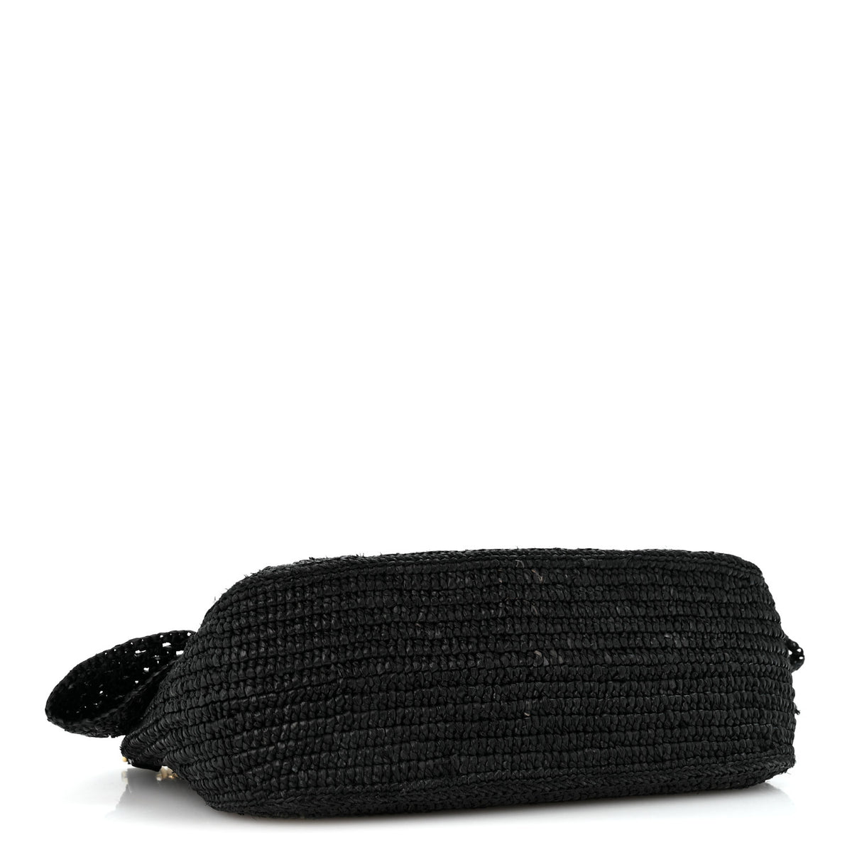 Loewe Raffia Donut Chain Medium Ola Shoulder Bag Black 4 of 12