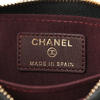 Chanel Lambskin Quilted Zip Coin Purse Black 6 of 8