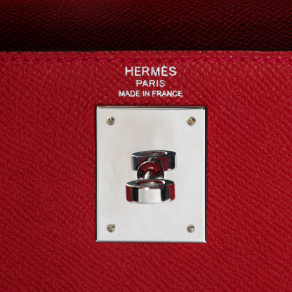 Hermes Epsom Kelly Sellier 28 Rouge Casaque 6 of 11