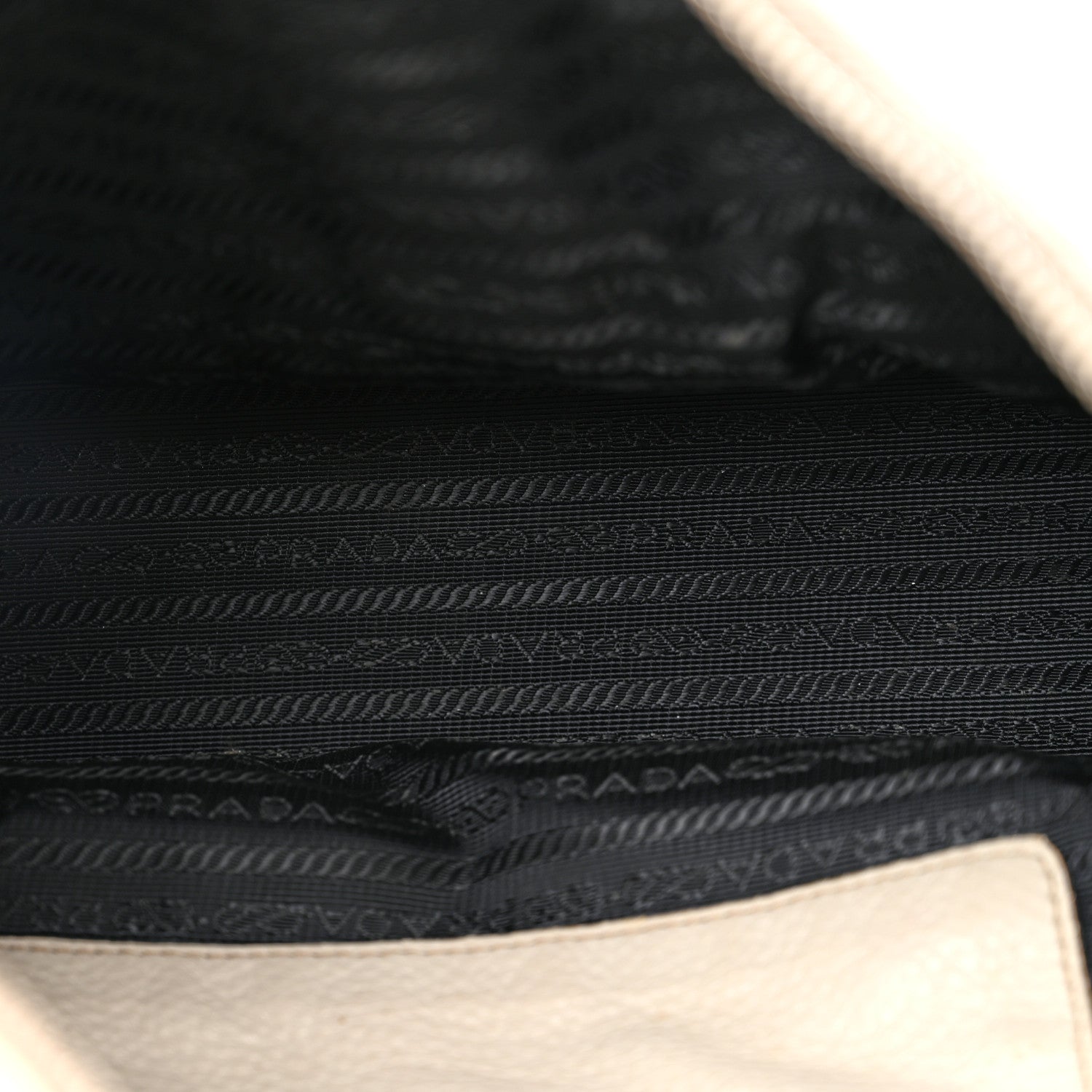 Prada Vitello Daino Hobo White 5 of 26