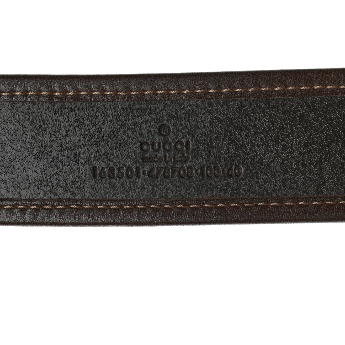 Monogram Belt 100 40 Dark Brown