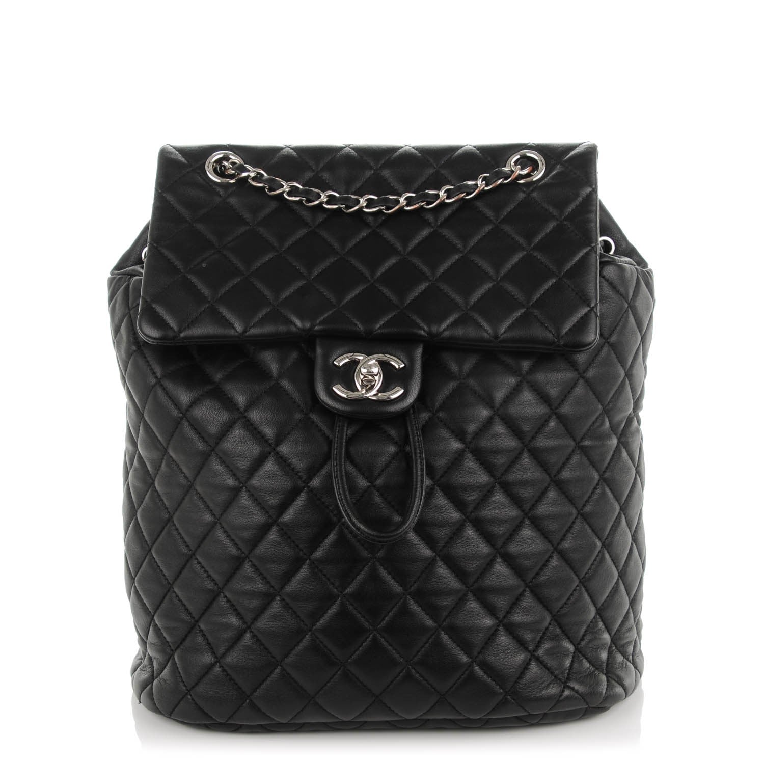 Chanel Lambskin Quilted Large Urban Spirit Backpack Black 1 of 8