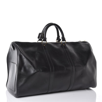 Louis Vuitton Epi Keepall 50 Black 2 of 12