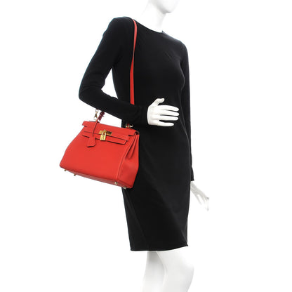 Hermes Togo Retourne Kelly 28 Geranium 2 of 37