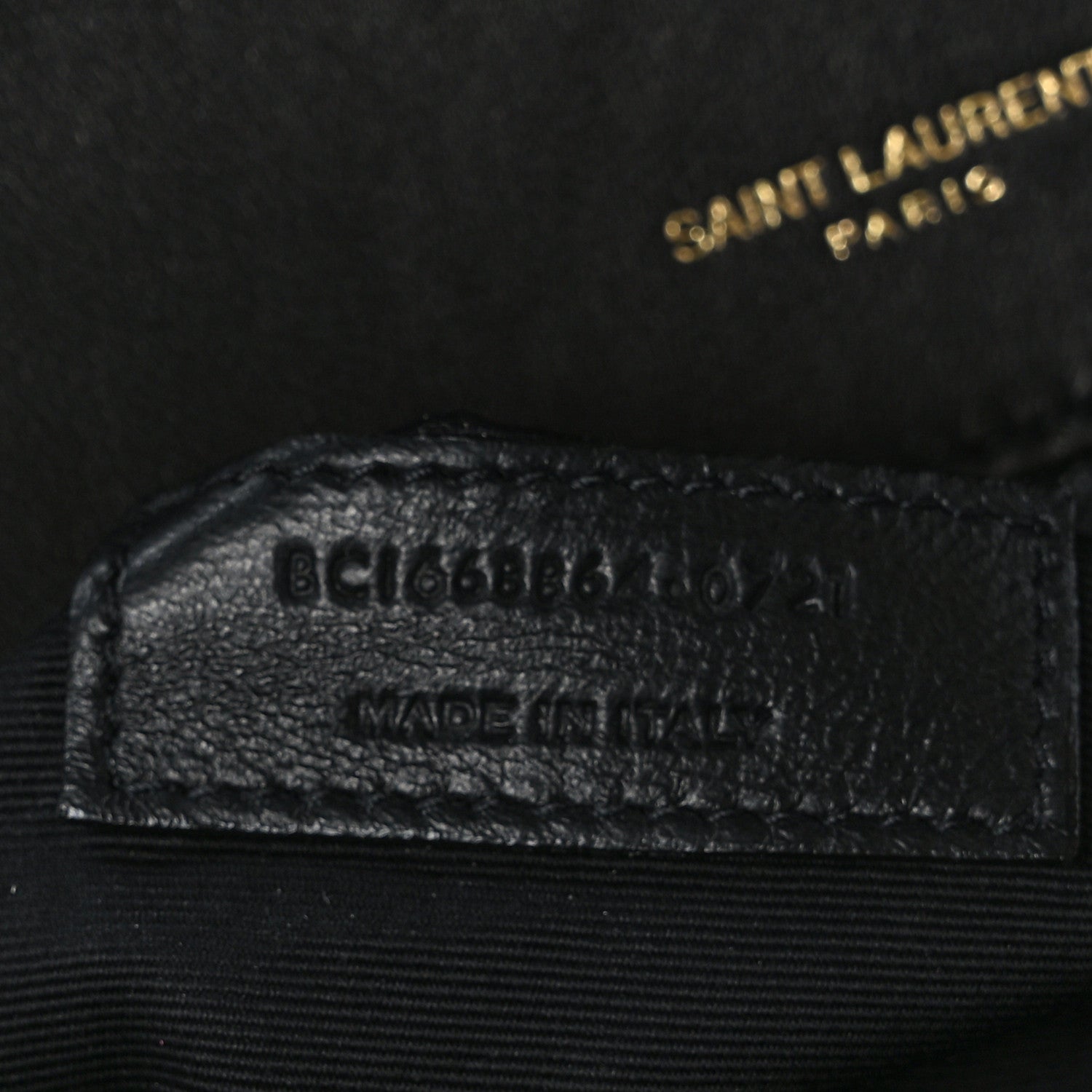 Saint Laurent Vintage Lambskin Gaby Chain Bag Black 7 of 9