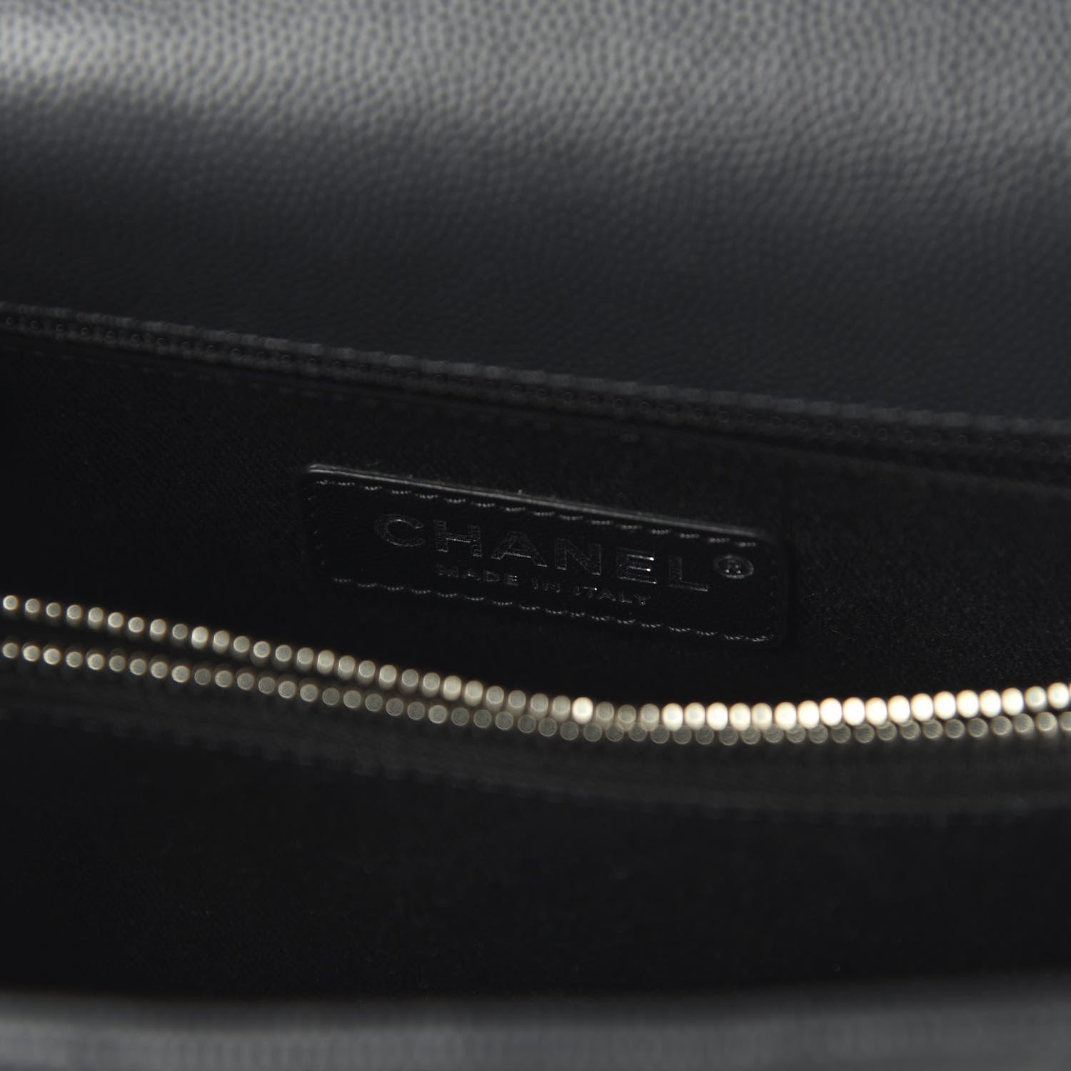 Chanel Caviar Chevron Quilted Small Coco Handle Flap Dark Grey 9 of 12