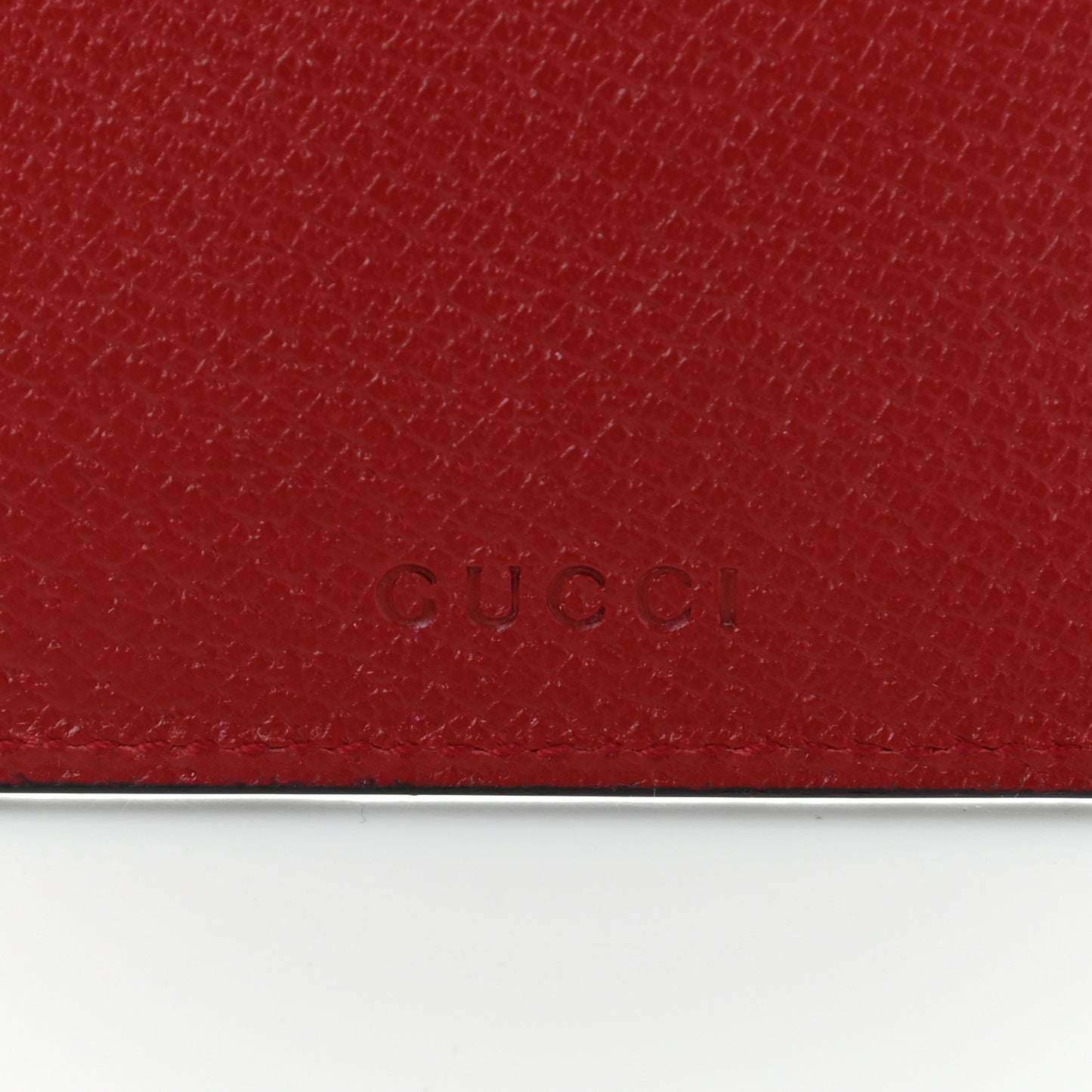 GG Supreme Monogram Tian Zip Pouch Beige Multicolor Red