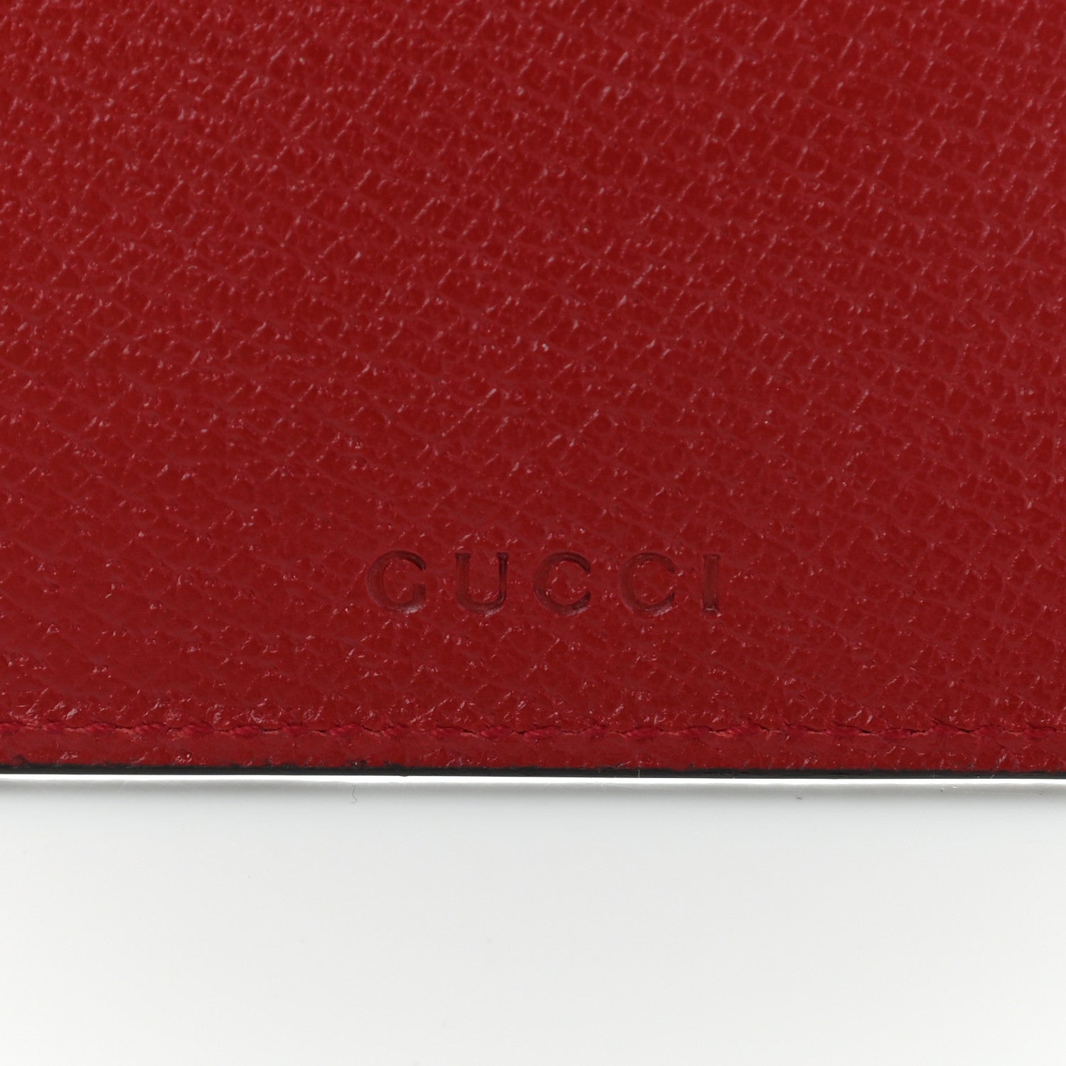 Gucci GG Supreme Monogram Tian Zip Pouch Beige Multicolor Red 8 of 9
