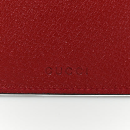 Gucci GG Supreme Monogram Tian Zip Pouch Beige Multicolor Red 8 of 9