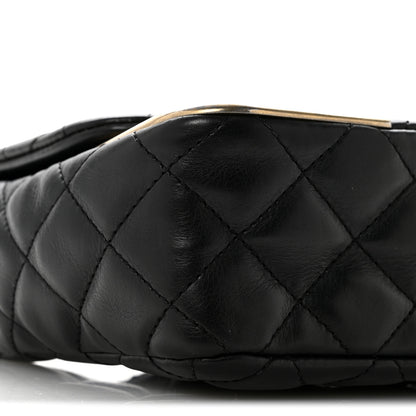 Chanel Calfskin Quilted Rock The Corner Flap Black 9 of 12