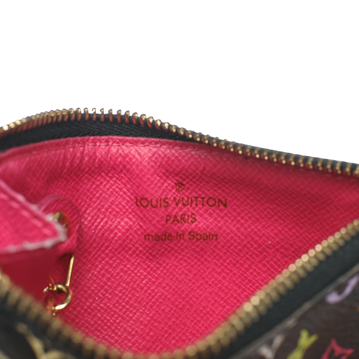 Louis Vuitton Monogram Multicolor Key Pouch Black Grenade 6 of 6