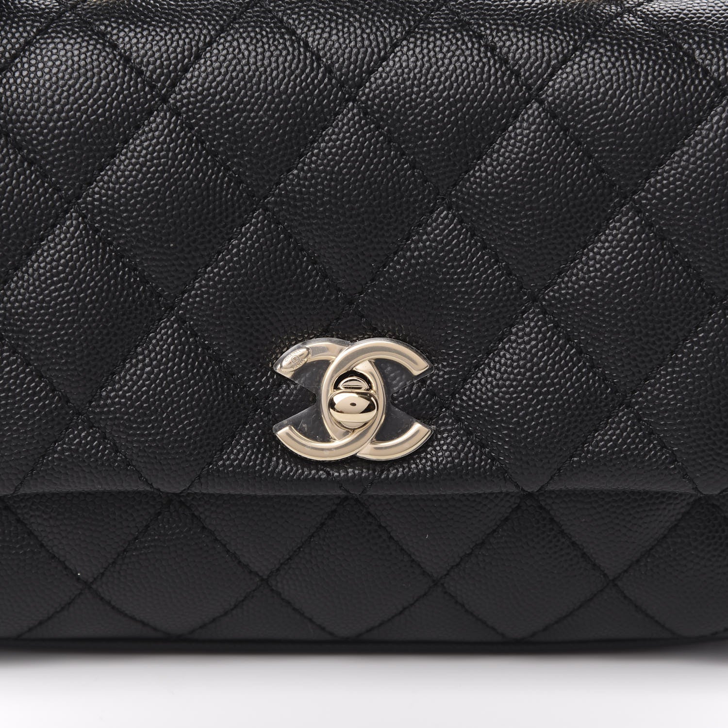 Chanel Caviar Quilted Extra Mini Coco Handle Flap Black 10 of 11
