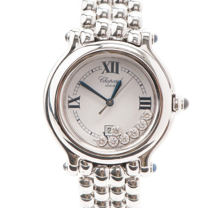 Chopard Stainless Steel 7 Diamond 32mm Happy Sport Quartz Watch 3 of 9