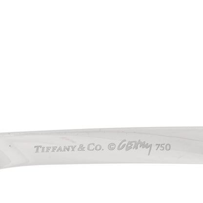 Tiffany 18K White Gold Diamond Frank Gehry Torque Bangle Bracelet 3 of 3
