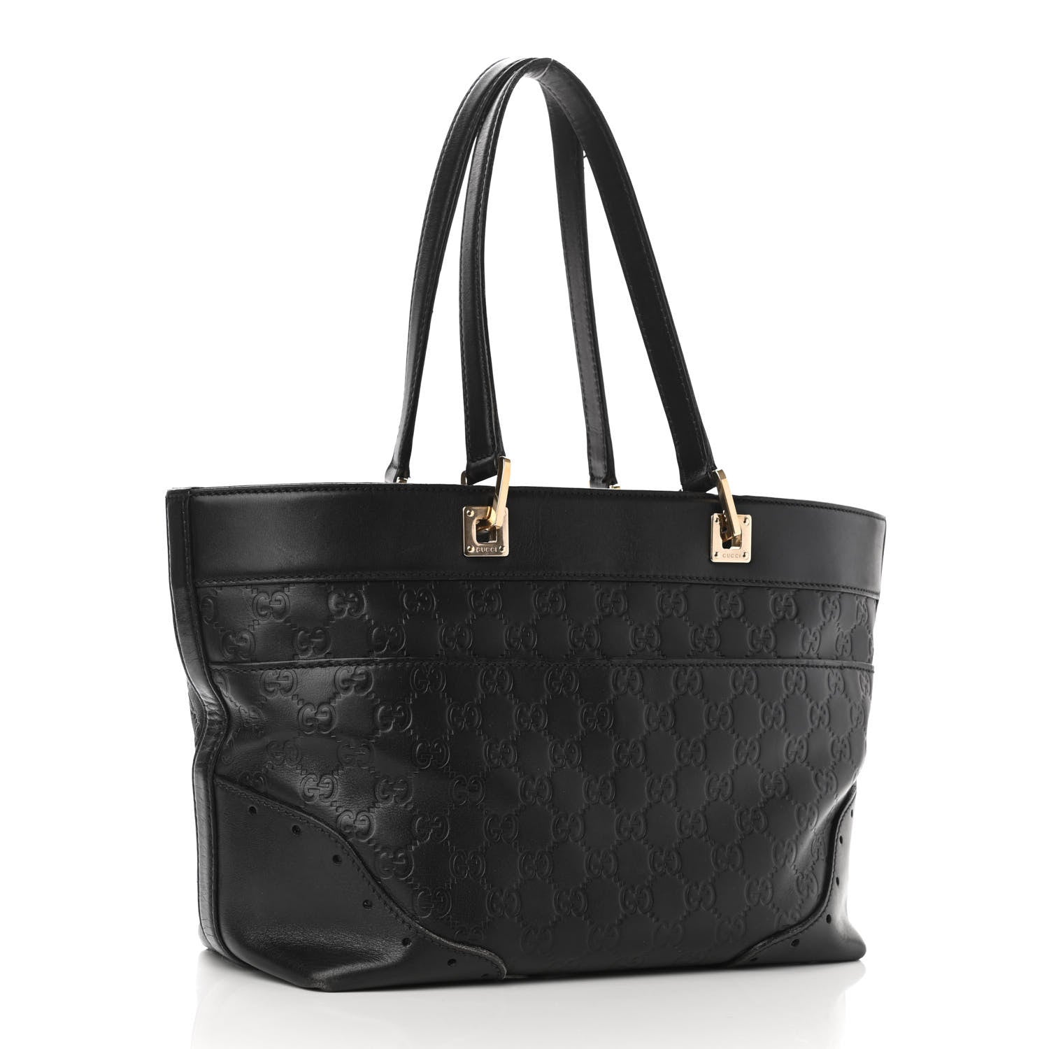 Gucci Guccissima Large Punch Tote Black 3 of 11